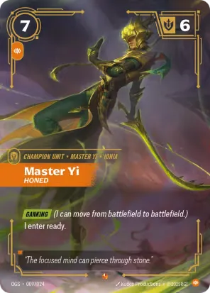 Master Yi - Honed (Spiritforged Nexus Night Promo)