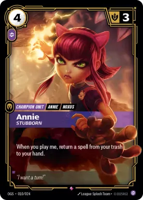 Annie - Stubborn (Spiritforged Nexus Night Promo)